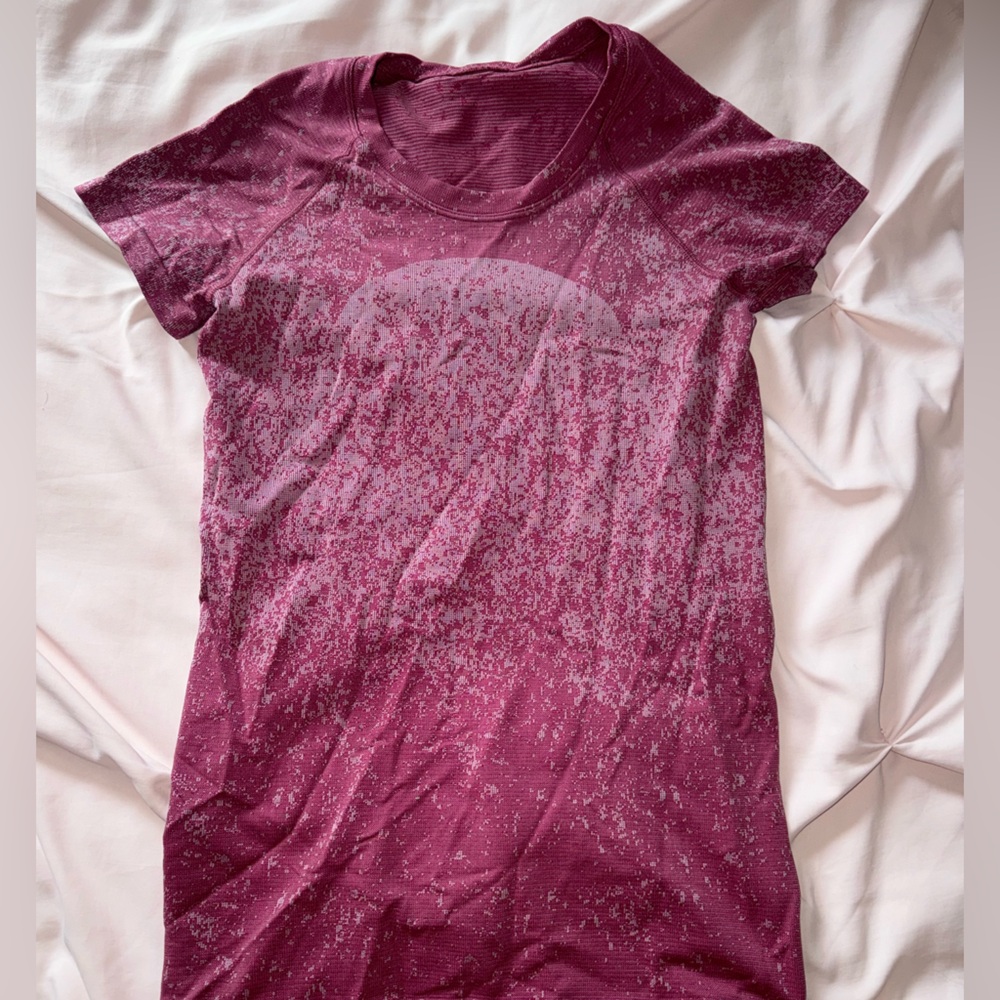 Lululemon marble dyed swiftly tech short sleeve